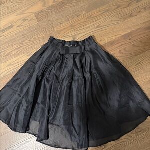 Elegant Black A-Line Skirt